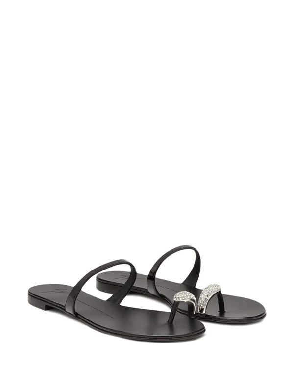 Giuseppe Zanotti Ring crystal-embellished sandals - Image 2