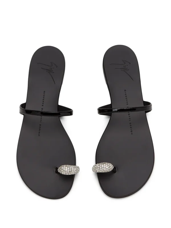 Giuseppe Zanotti Ring crystal-embellished sandals
