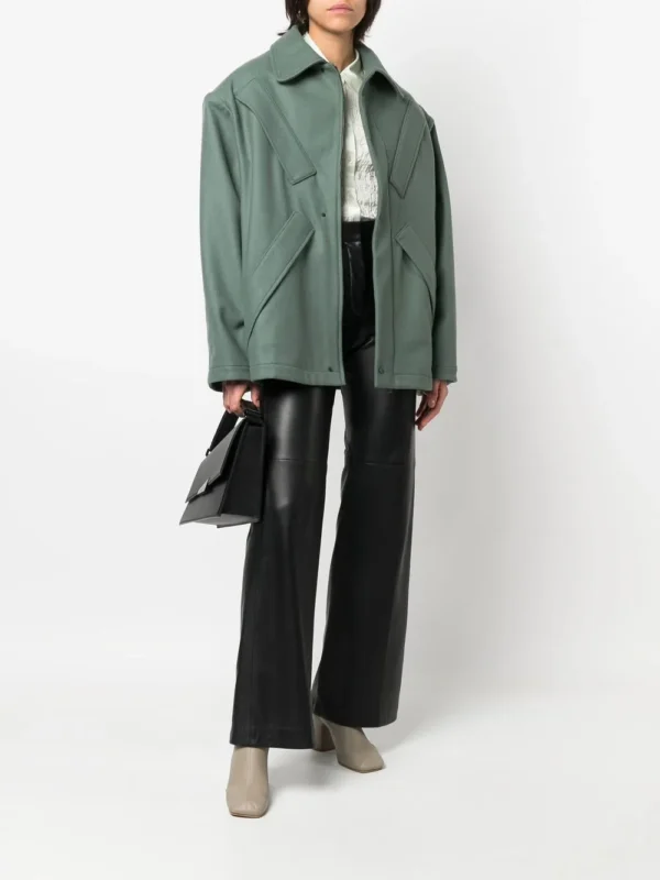 Qasimi spread-collar four-pocket parka - Image 3