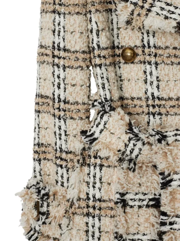 Burberry Check Bouclé coat - Image 2