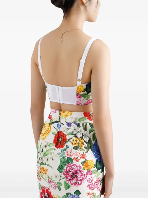 Dolce & Gabbana floral-print crop top - Image 2