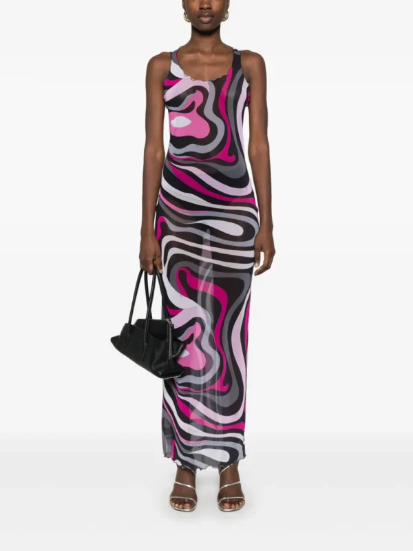 PUCCI Iride-print dress - Image 3