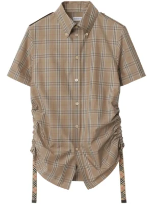 Burberry checkered cotton shirt