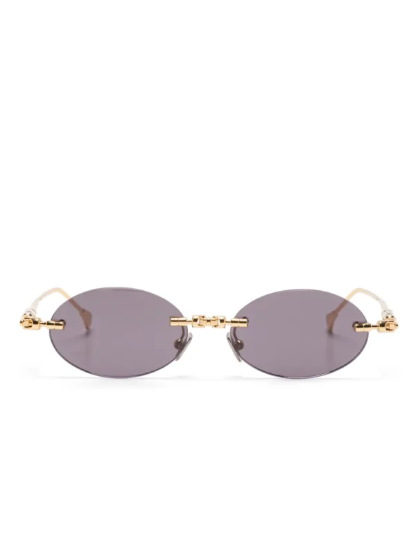 Kuboraum oval-frame sunglasses