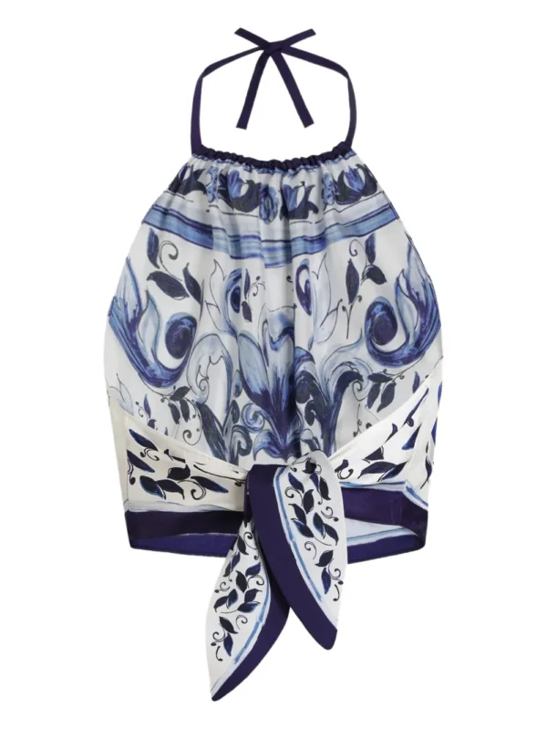 Dolce & Gabbana halter-neck paisley-print top - Image 2