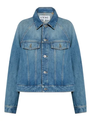 LOEWE raglan-sleeve denim jacket