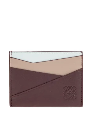 LOEWE leather-panel cardholder