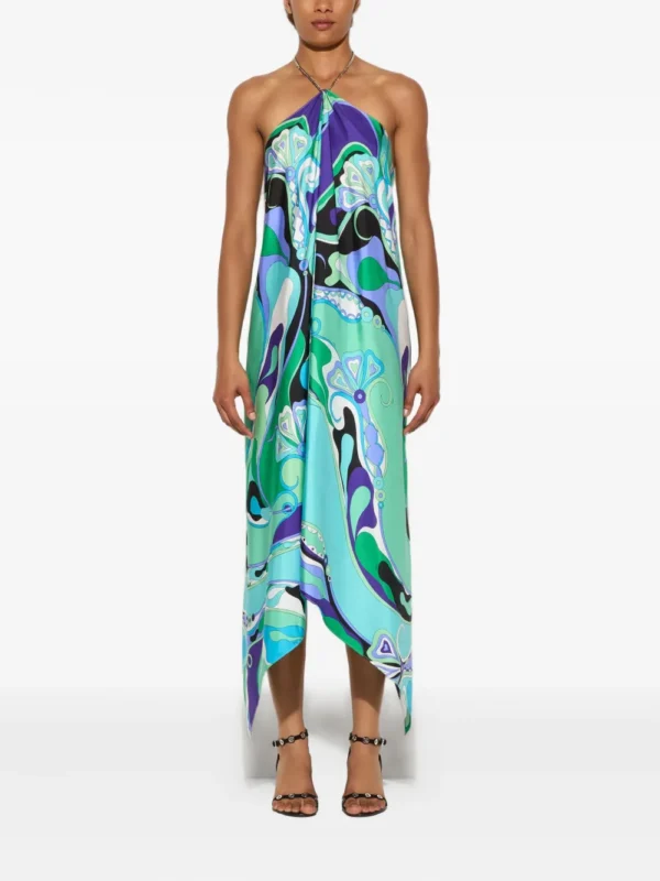 PUCCI halter-neck asymmetric dress - Image 3