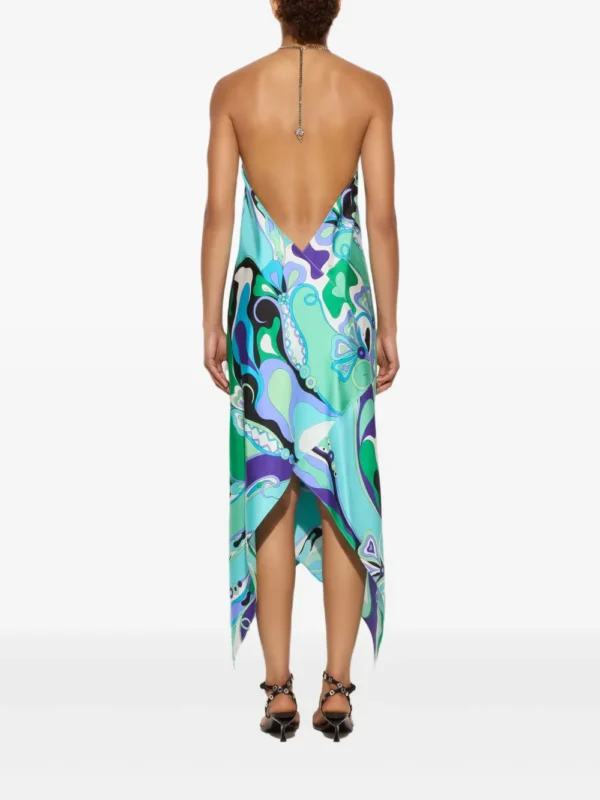 PUCCI halter-neck asymmetric dress - Image 2