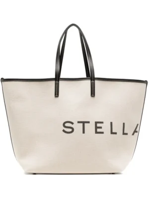 Logo-print cotton tote bag