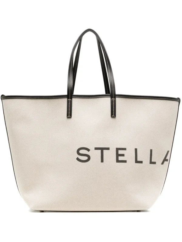 Logo-print cotton tote bag