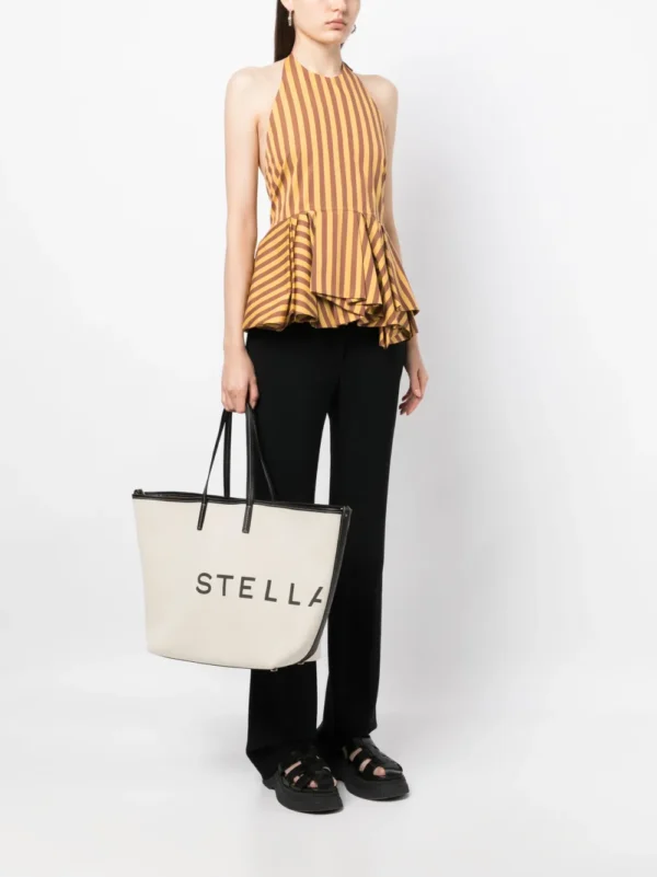 Logo-print cotton tote bag - Image 2