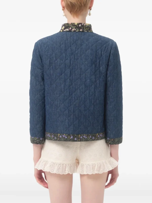 Quilted floral cardigan - Image 3