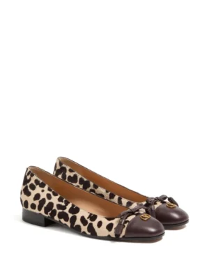 Leopard print ballet flats